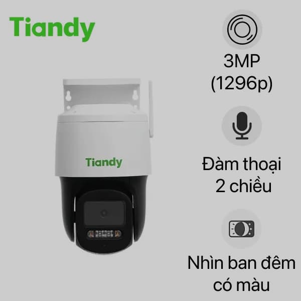 Camera IP ngoài trời 360 độ 3MP Tiandy TC H334S