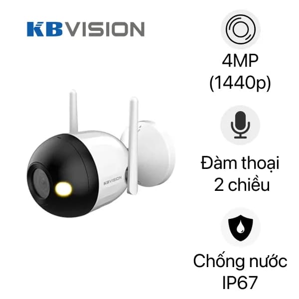 Camera IP ngoài trời 4MP KBVision KX-C41L
